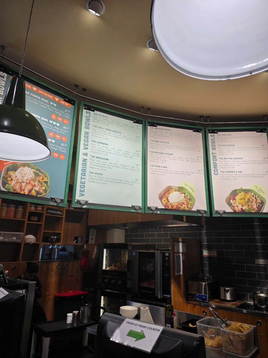 Menu, SpudBAR Emporium