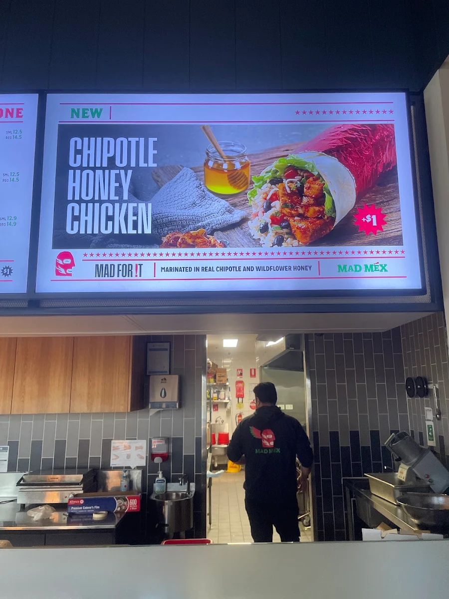 Menu, Mad Mex Broadmeadows