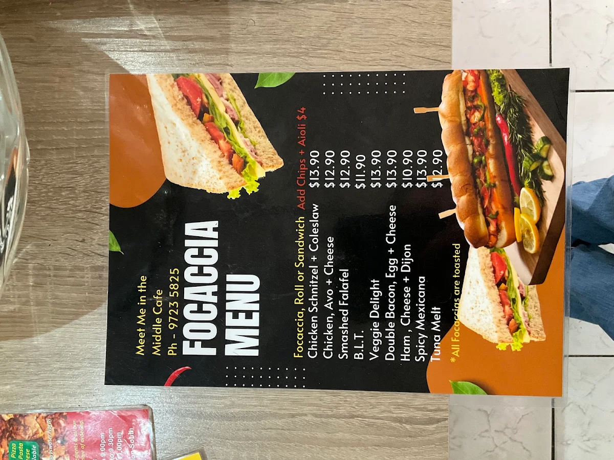 Menu, Merrindale Pizza & Pasta