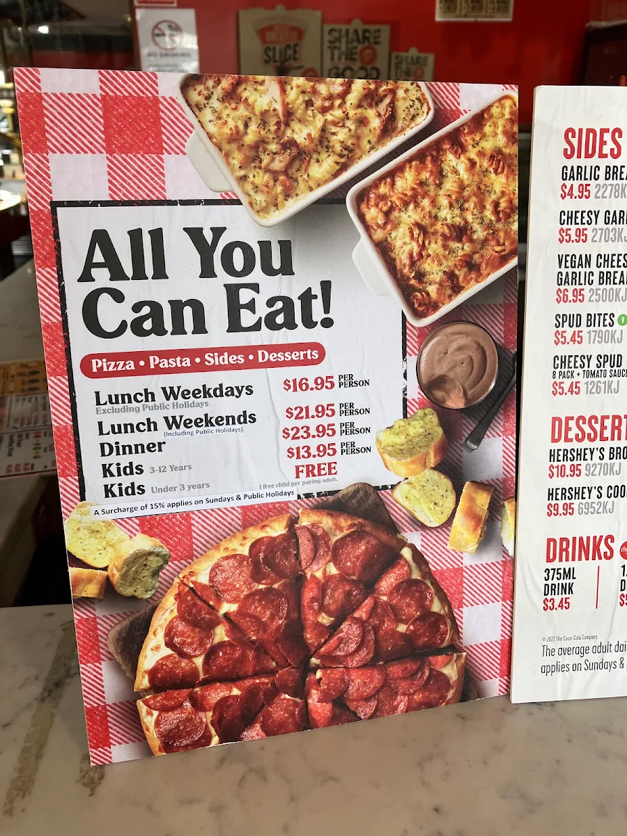 Menu, Pizza Hut Browns Plains Restaurant