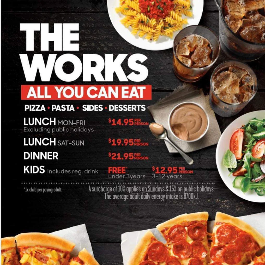 Menu, Pizza Hut Browns Plains Restaurant