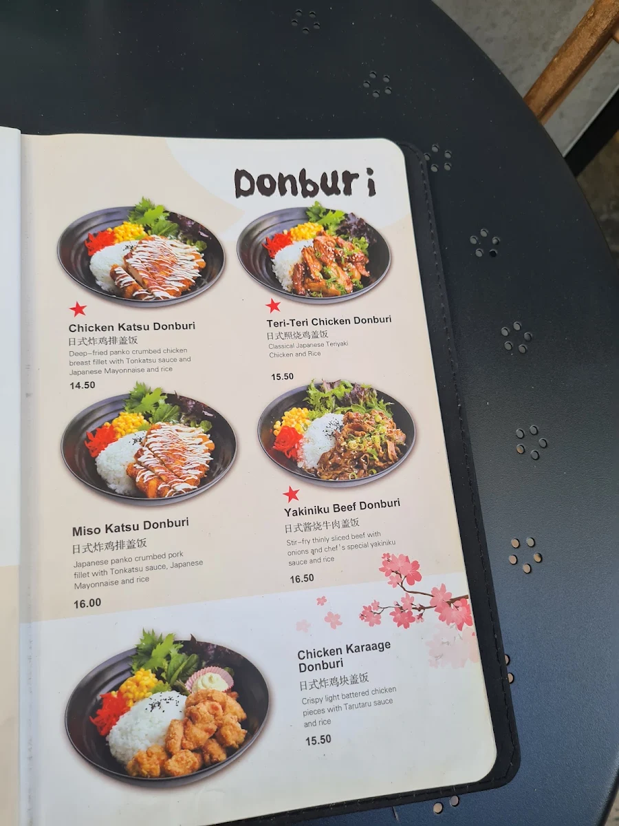 Menu, Bento Tei(Braddon)