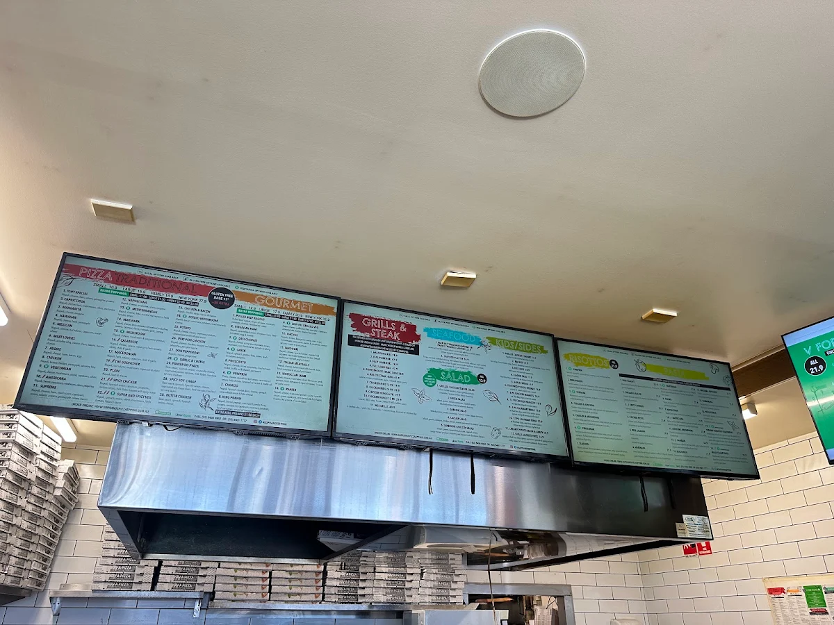 Menu, Sopranos Pizza Pasta & Grill
