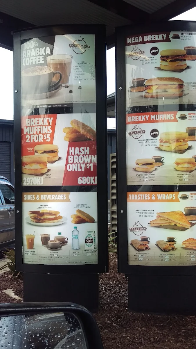 Menu, Hungry Jack's Burgers Port Adelaide