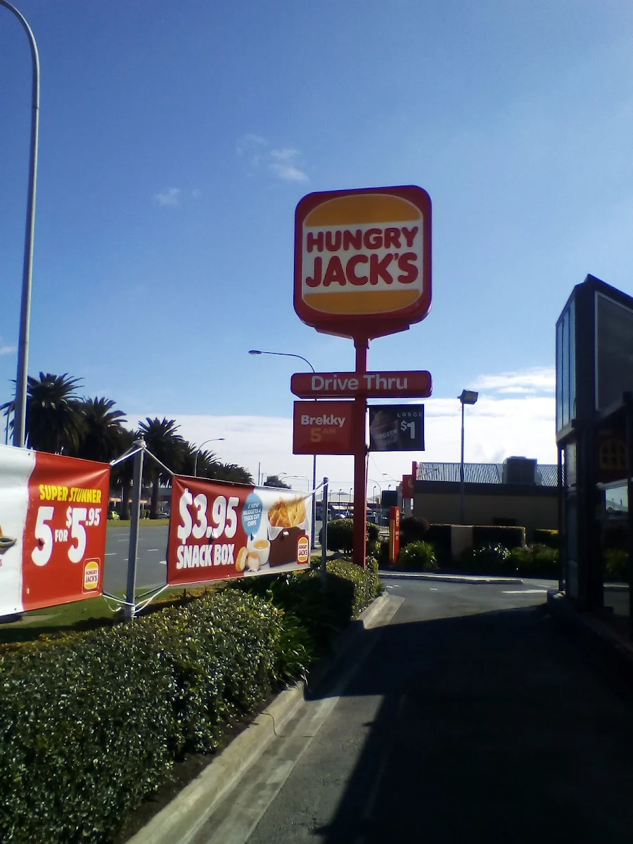 Menu, Hungry Jack's Burgers Port Adelaide