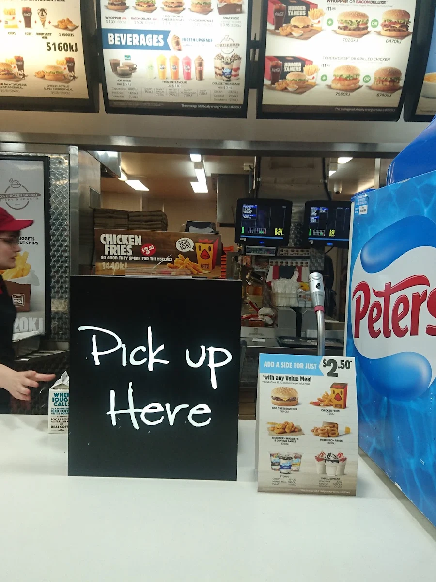 Menu, Hungry Jack's Burgers Port Adelaide