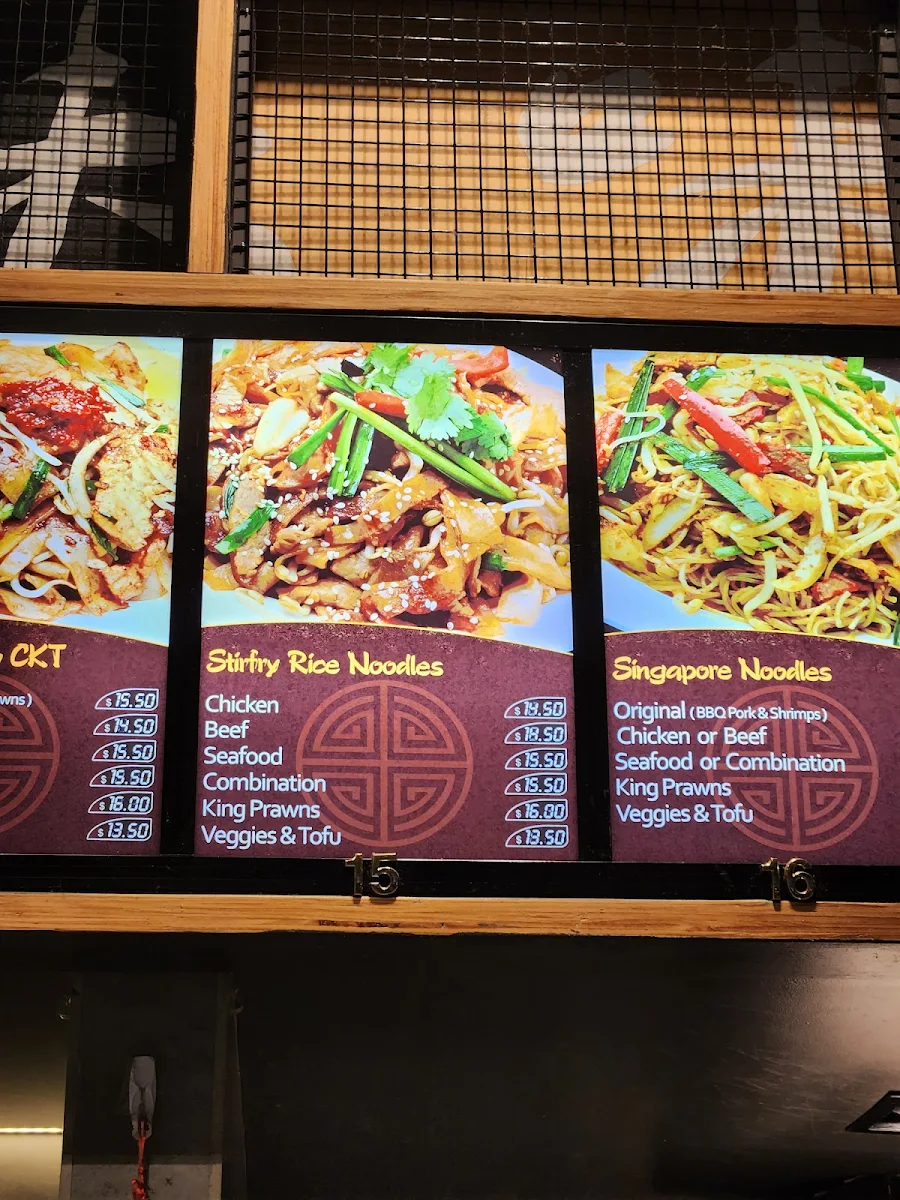 Menu, Mee The Noodle House