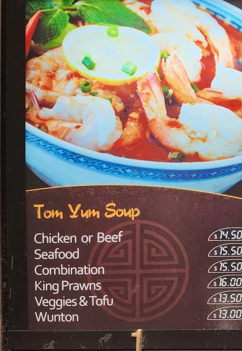 Menu, Mee The Noodle House