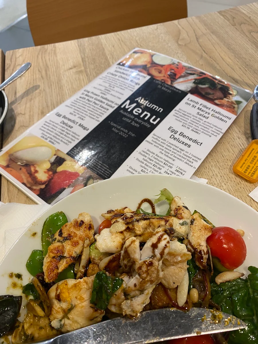 Menu, Caffe Cherry Beans St Marys