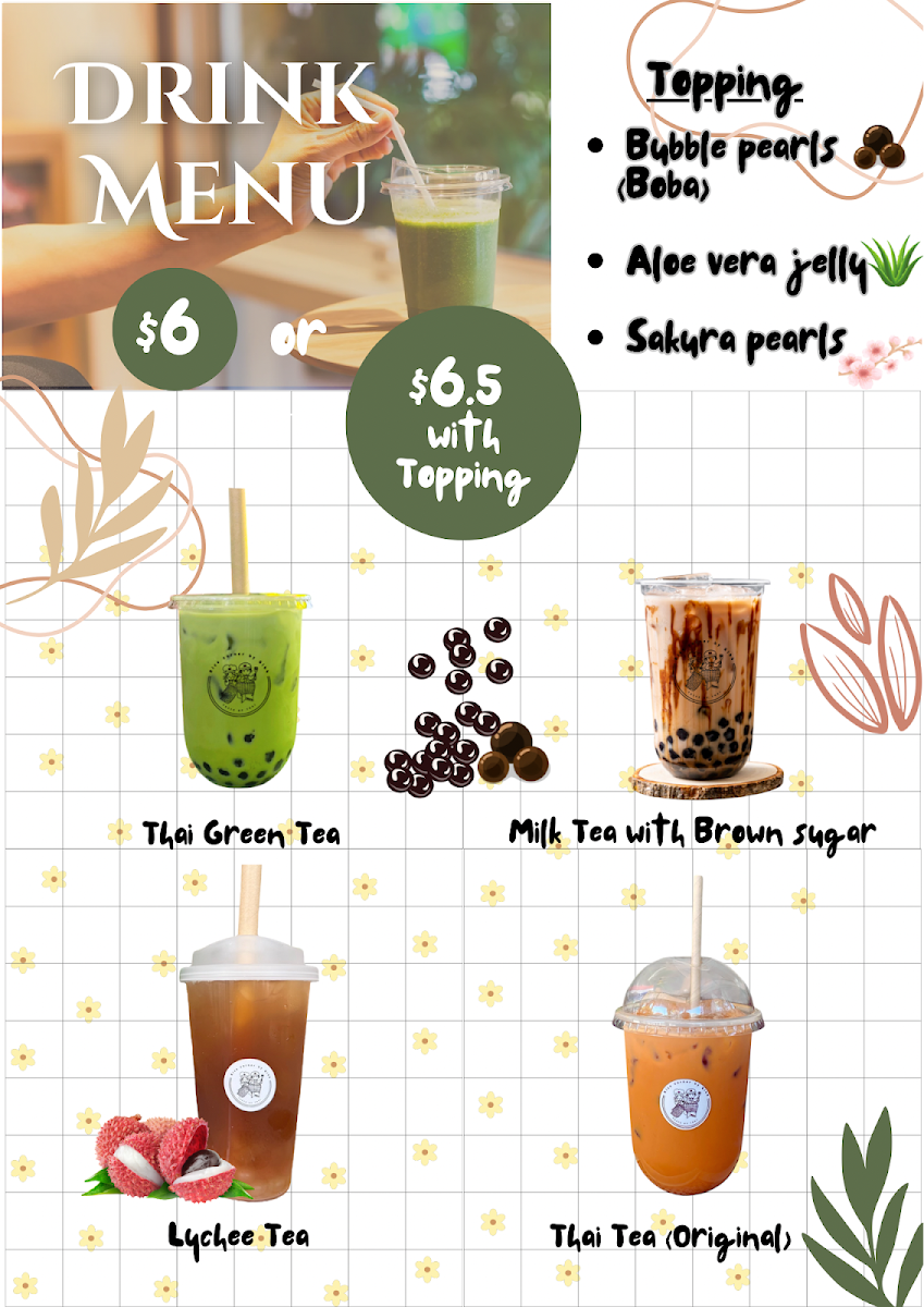 Menu, Rice Corner by Gibb