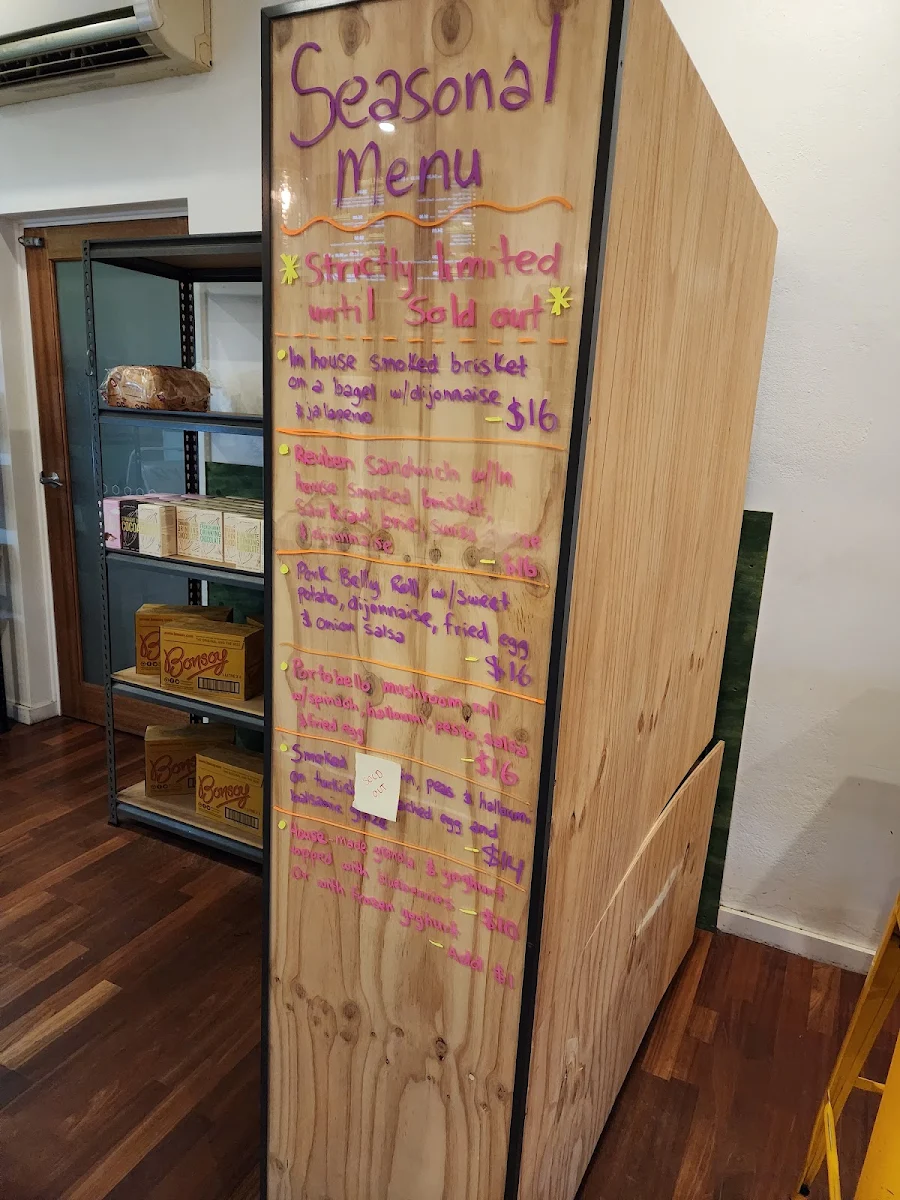Menu, Era Espresso