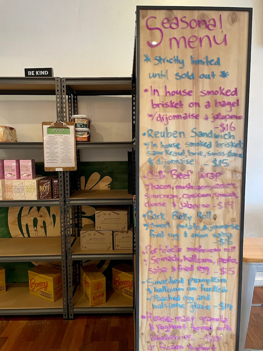 Menu, Era Espresso