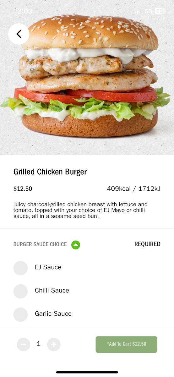 Menu, El Jannah Chicken Lindfield