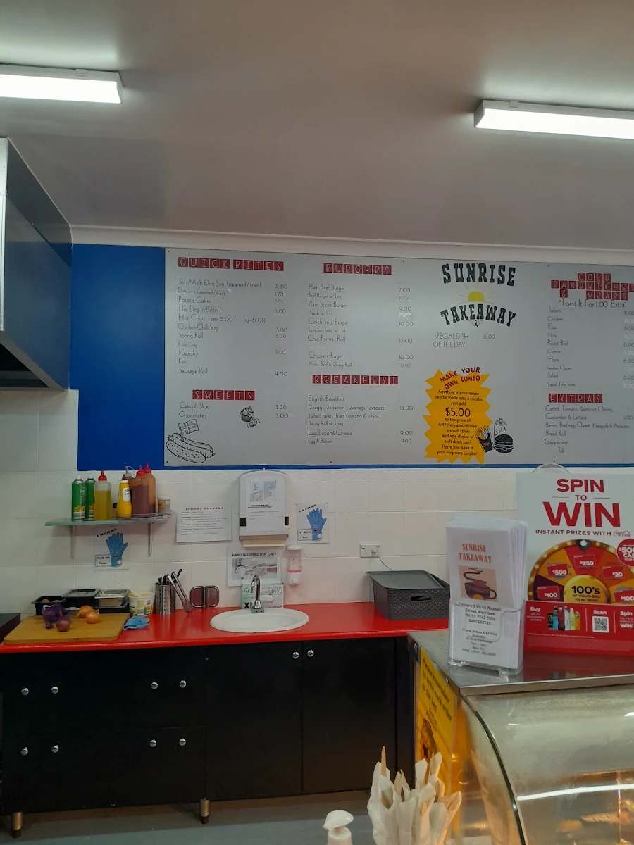 Menu, Aussie ADDA Cafe & Restaurant