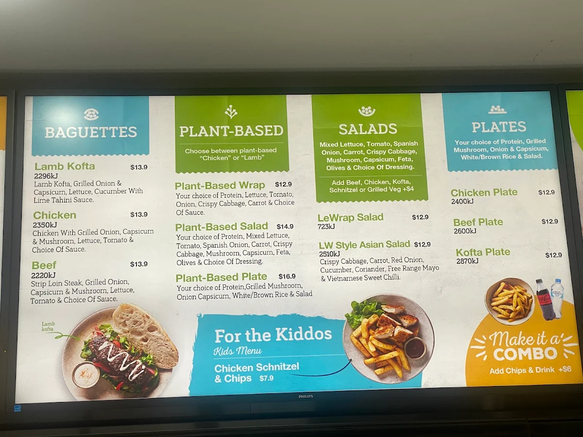 Menu, LeWrap