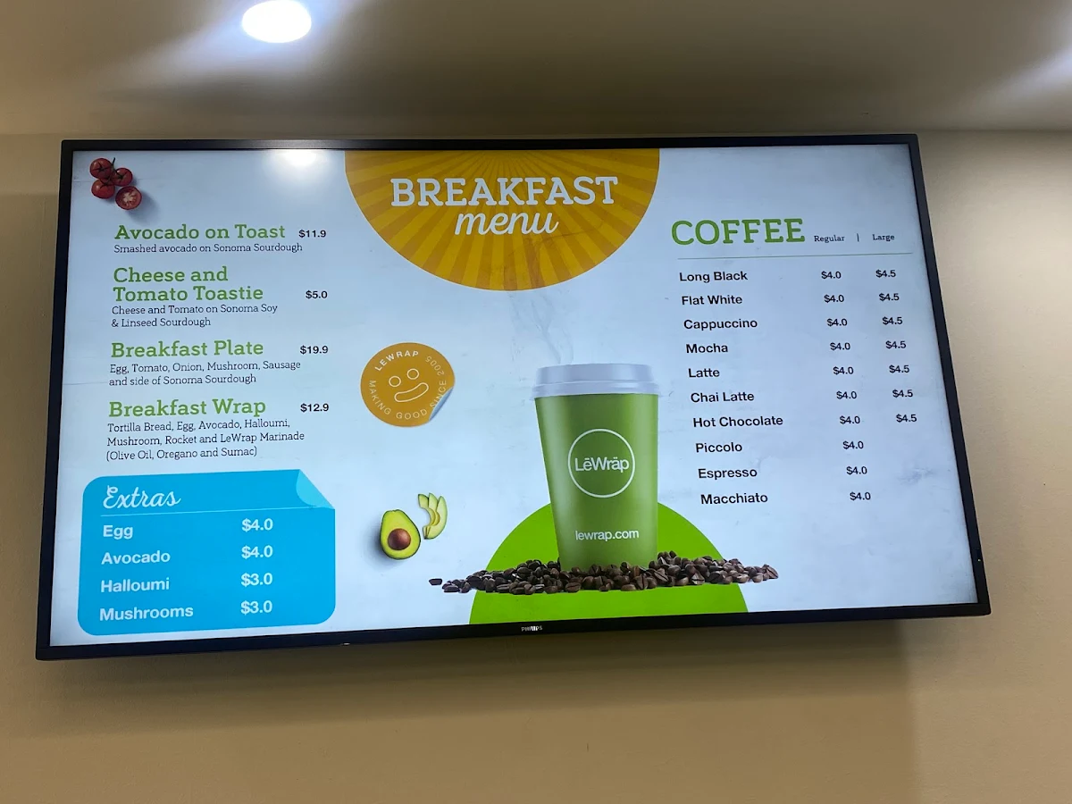 Menu, LeWrap
