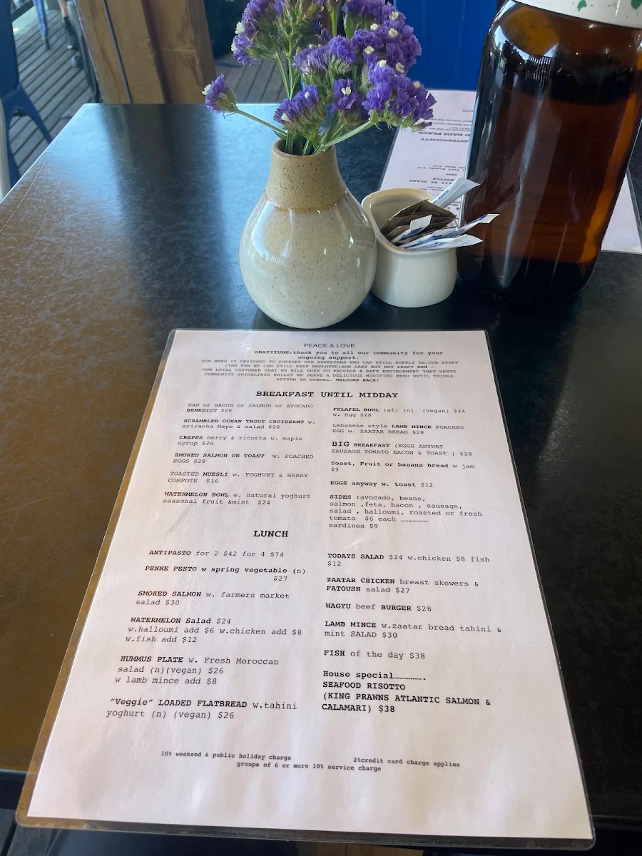 Menu, Thelma & Louise