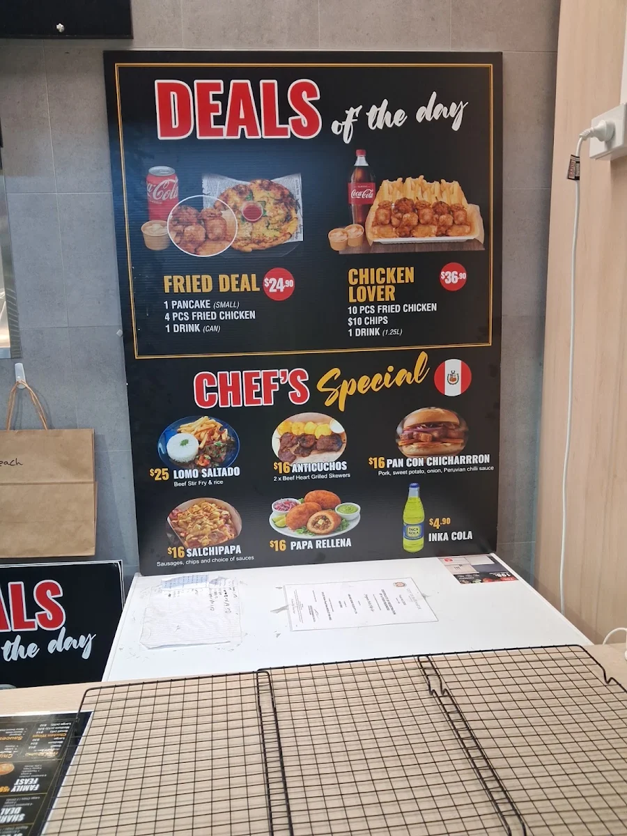 Menu, Frypan pick flip go