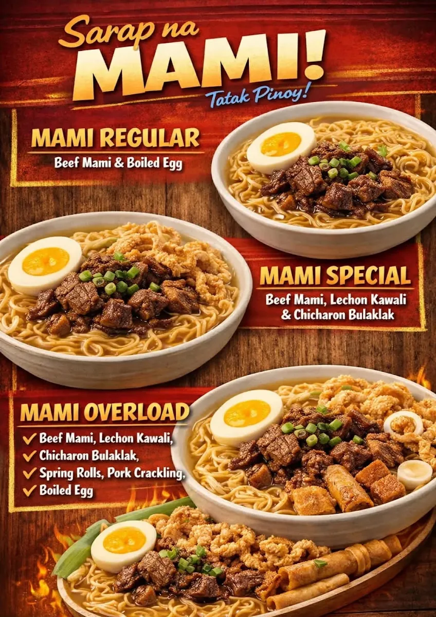 Menu, Lugaw Queen Restaurant