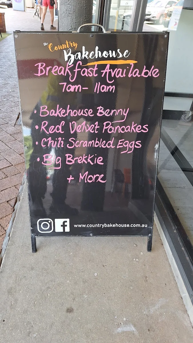 Menu, The Country Bakehouse