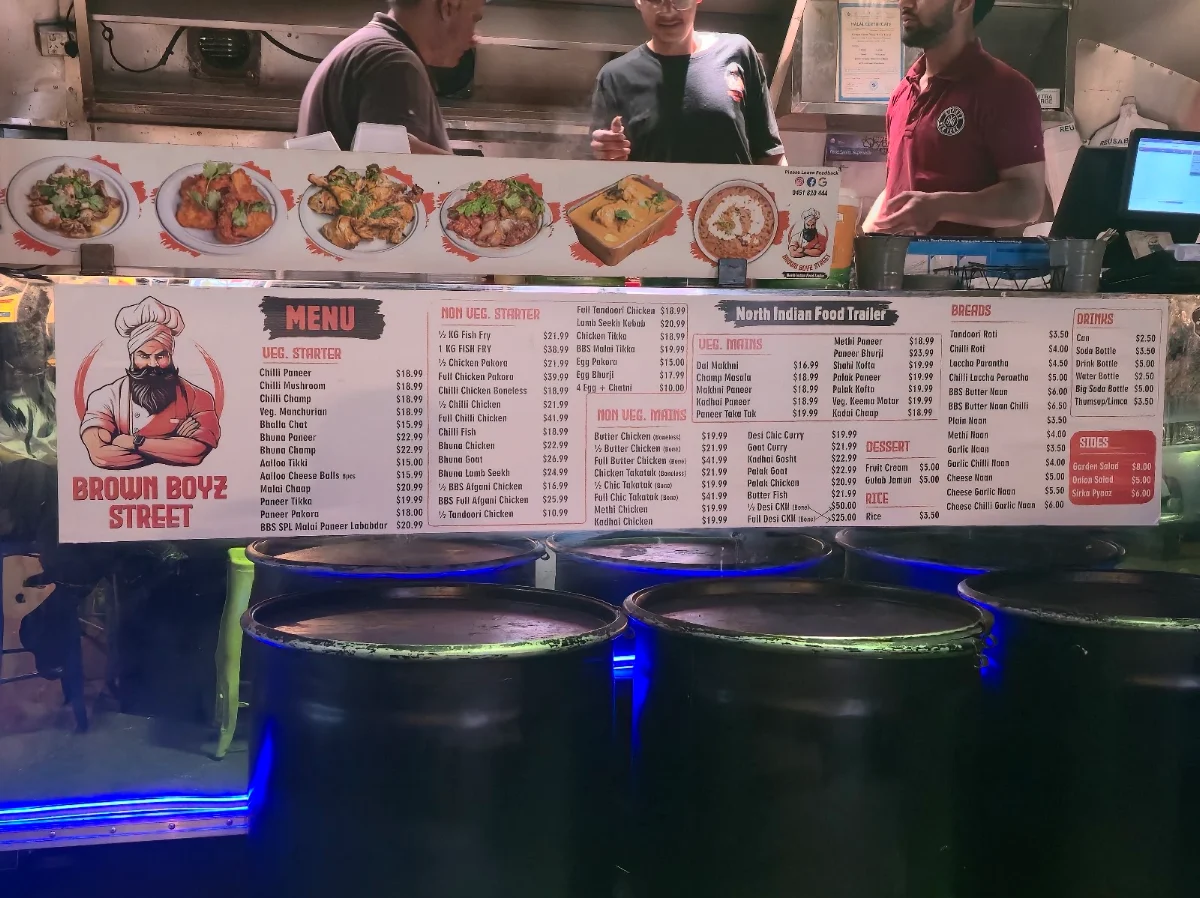 Menu, Brown Boyz Street