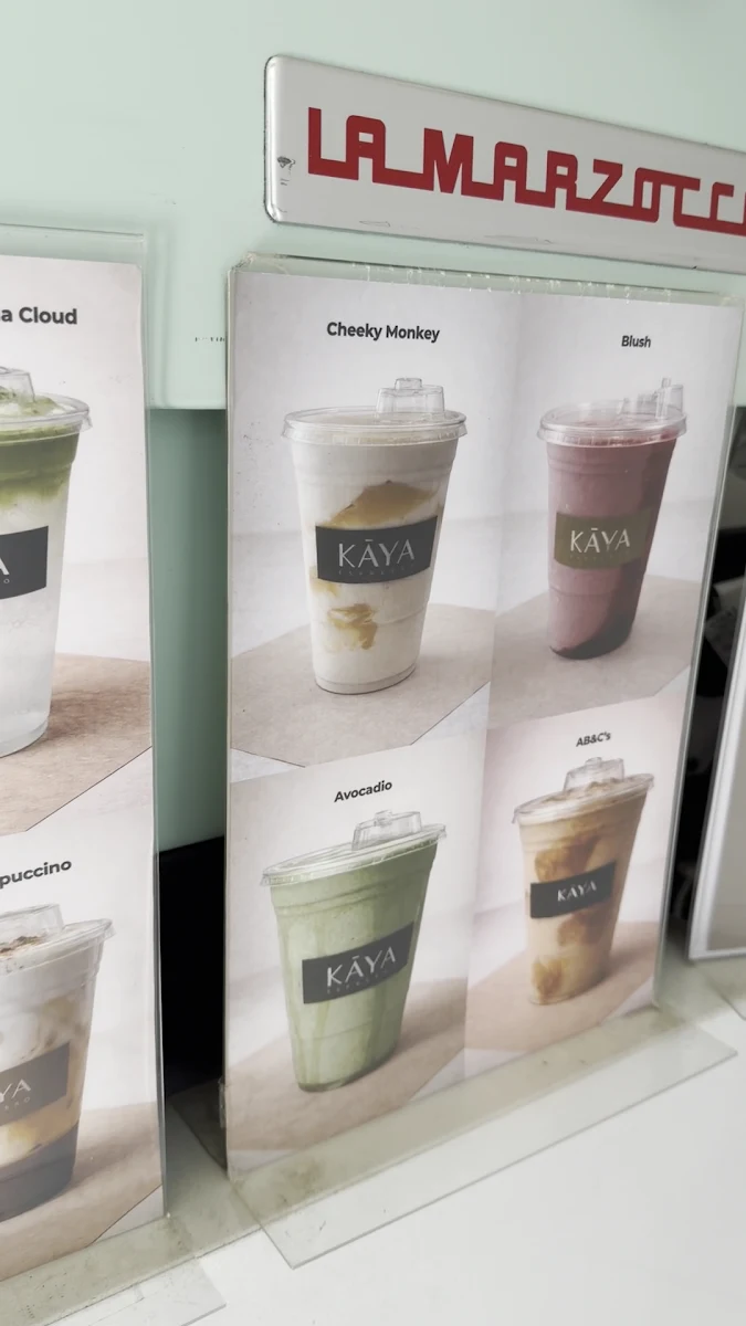 Menu, KĀYA Espresso Bar