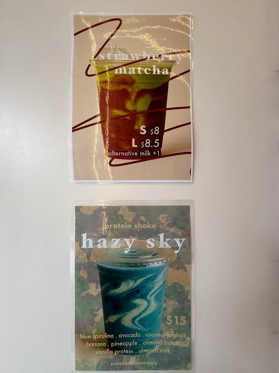 Menu, KĀYA Espresso Bar