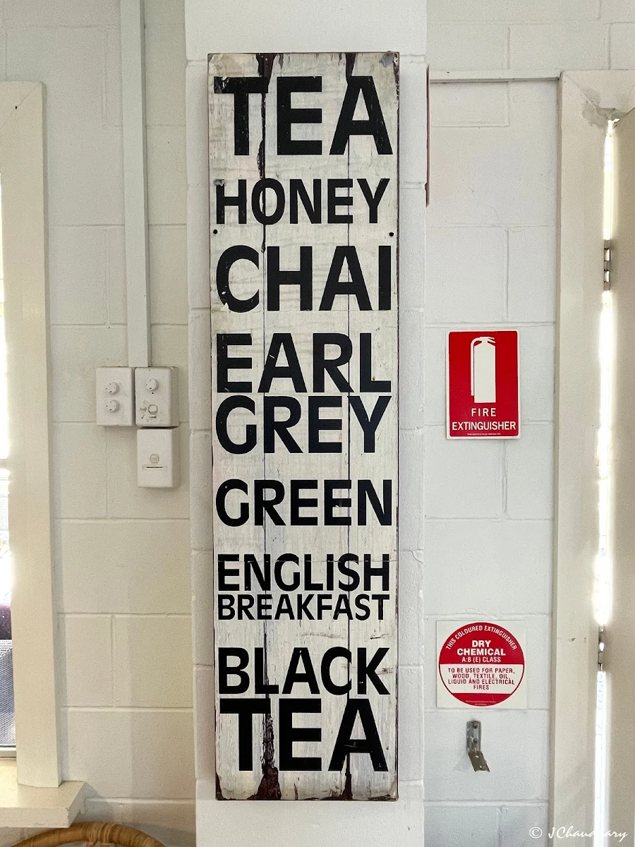 Menu, Barney's Cafe, Bookham