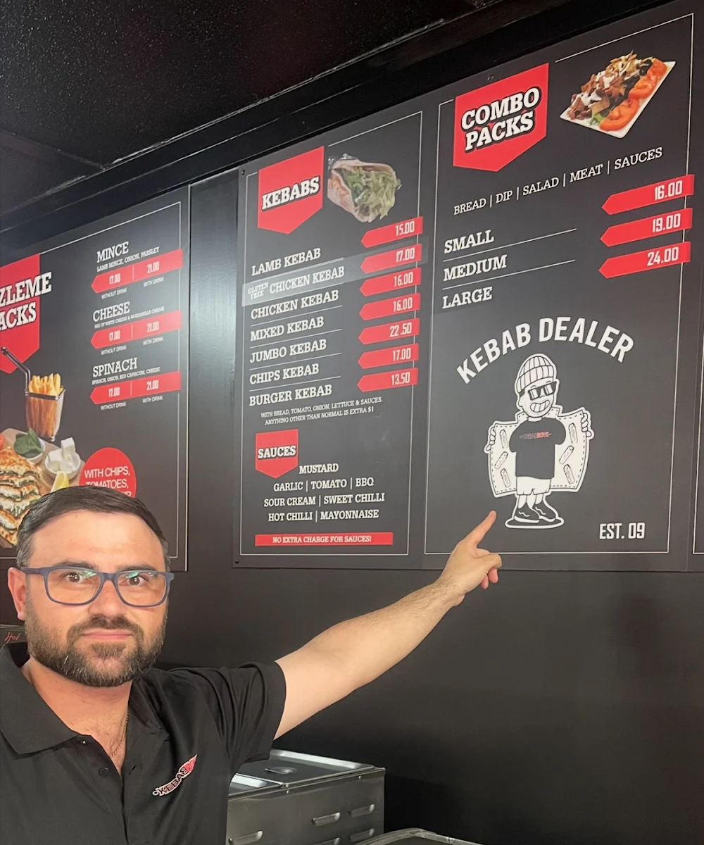 Menu, KEBAB BOYZ BENALLA + PIZZA + GOZLEME