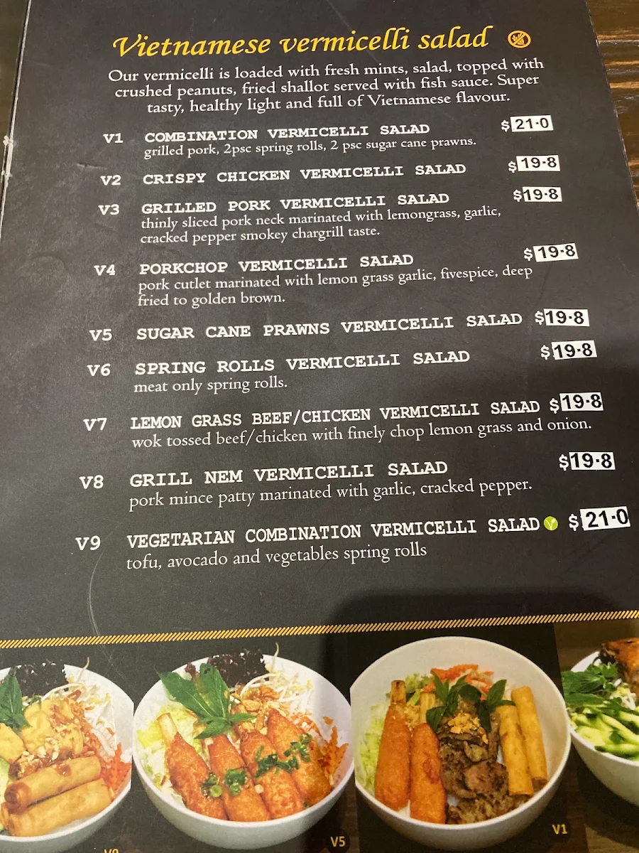 Menu, Ngoodle Restaurant Ashfield