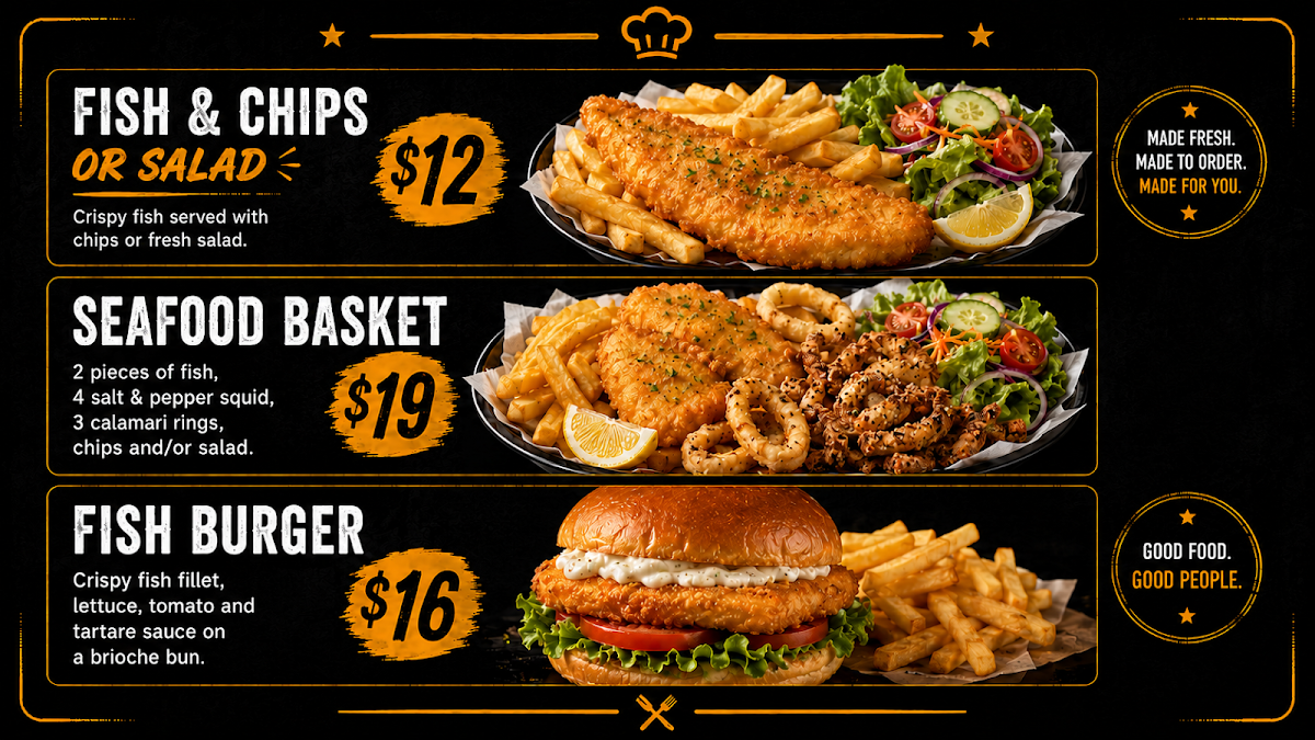 Menu, Tabz Kitchen