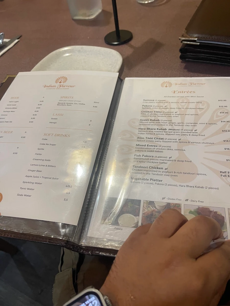 Menu, Indian Flavour Authentic Indian Cuisine