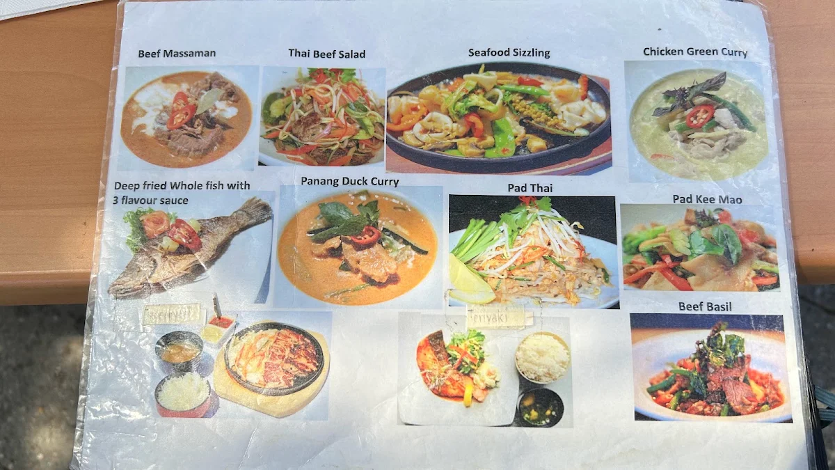 Menu, Oishii Japanese and Thai Restaurant
