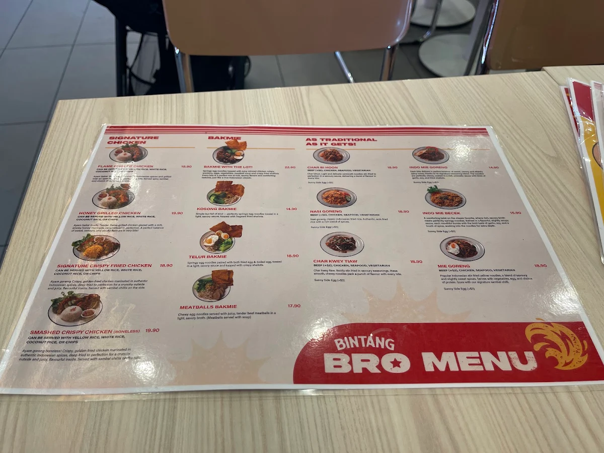 Menu, Little Indo Town Epping Victoria