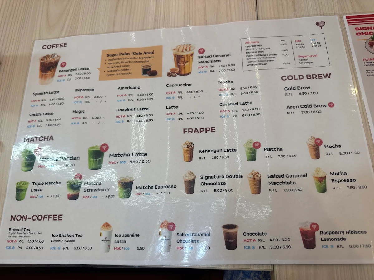 Menu, Little Indo Town Epping Victoria