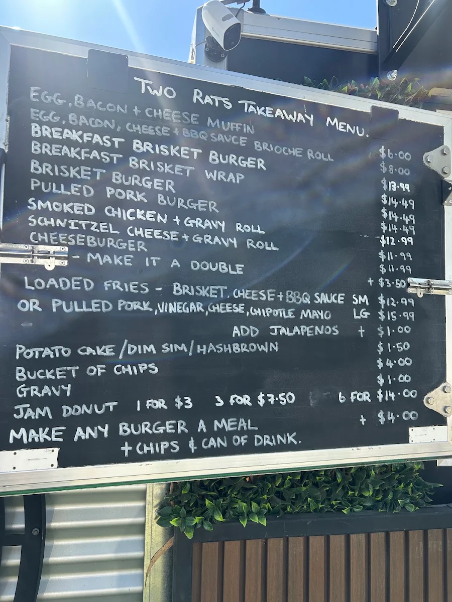 Menu, Brew + BBQ