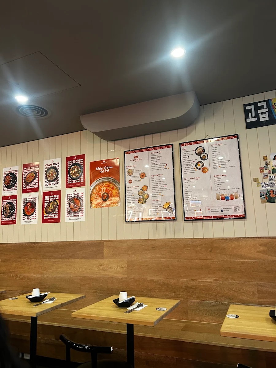 Menu, Golmokgil