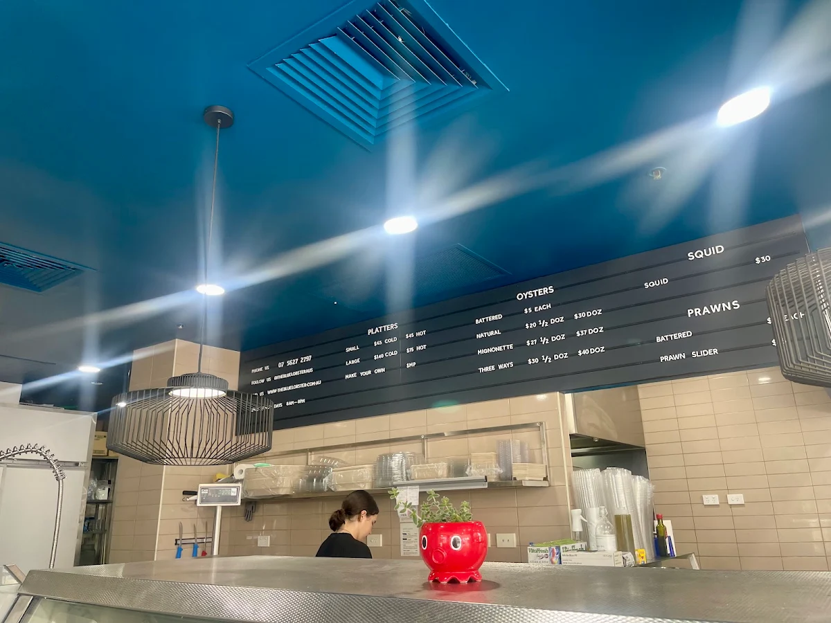 Menu, The Blue Lobster Fresh and Cooked Seafood