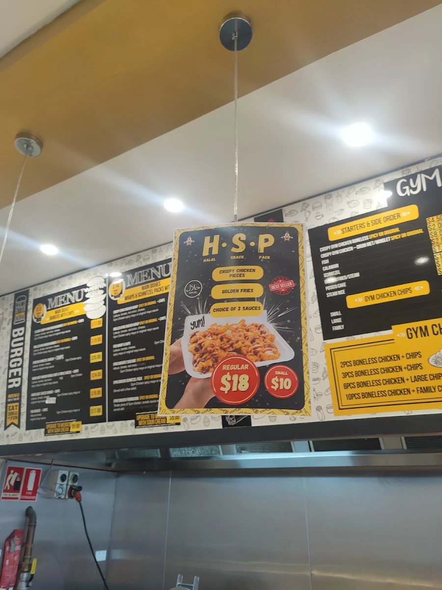 Menu, Gym Chicken