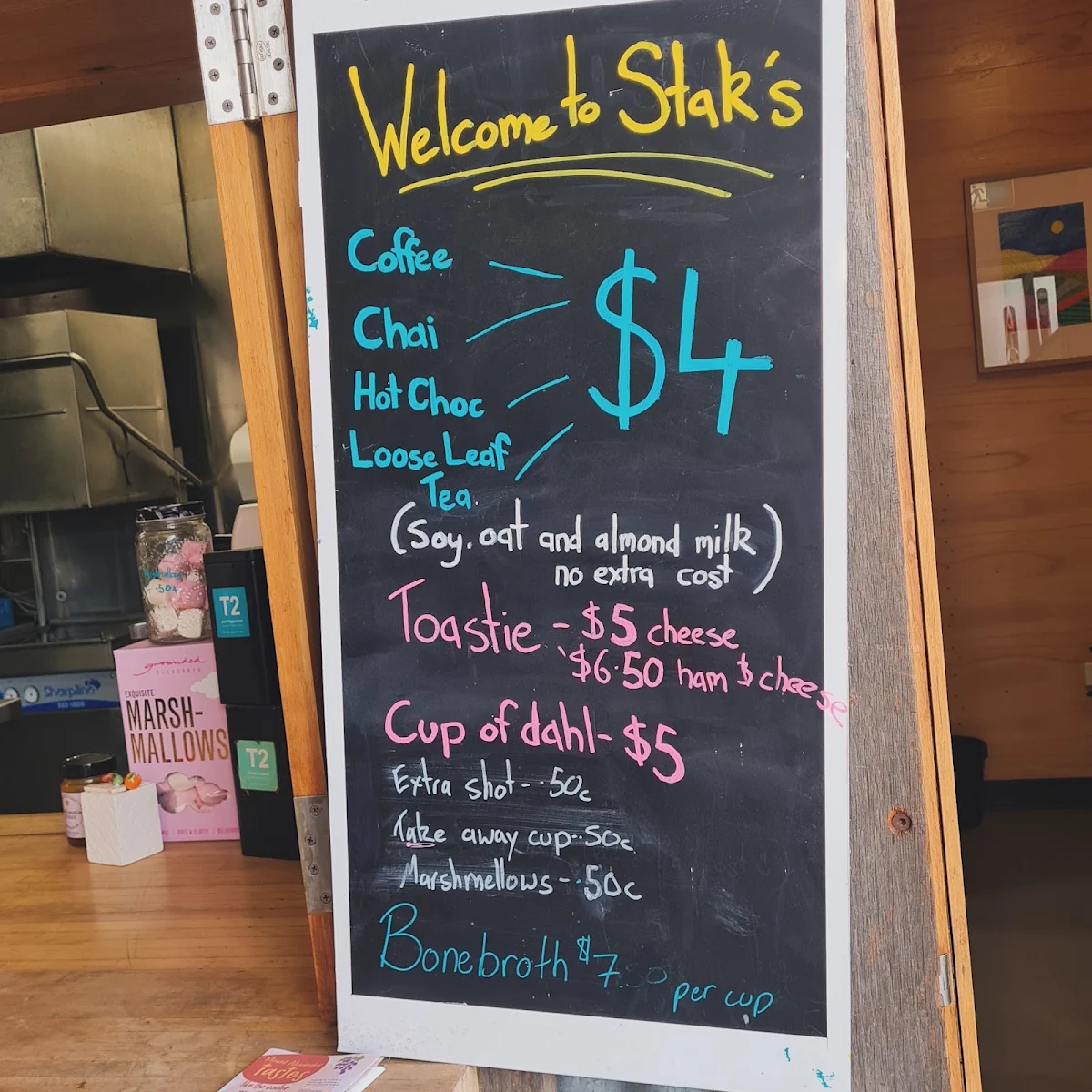 Menu, Stak's