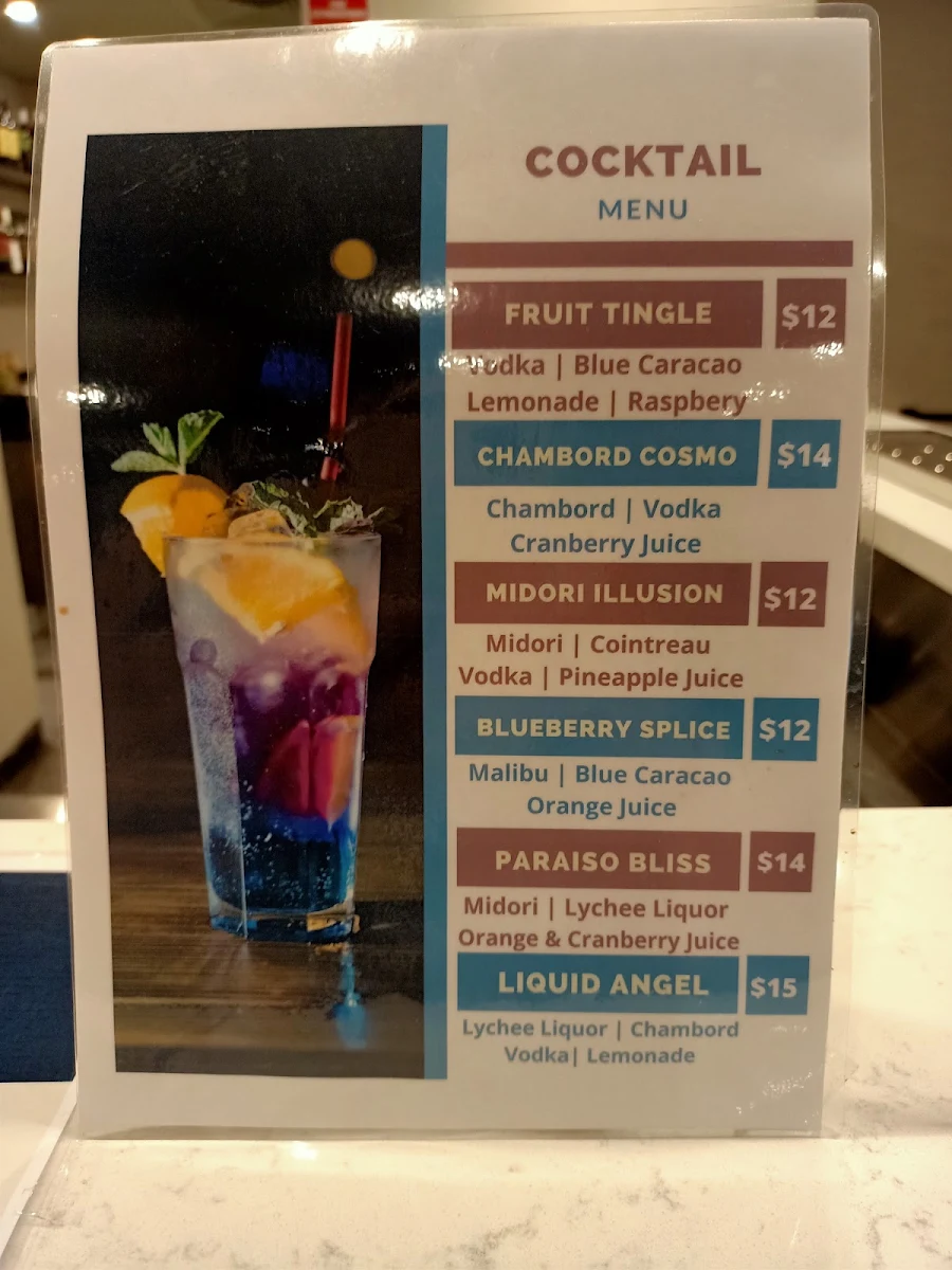 Menu, Deception Bay Tavern