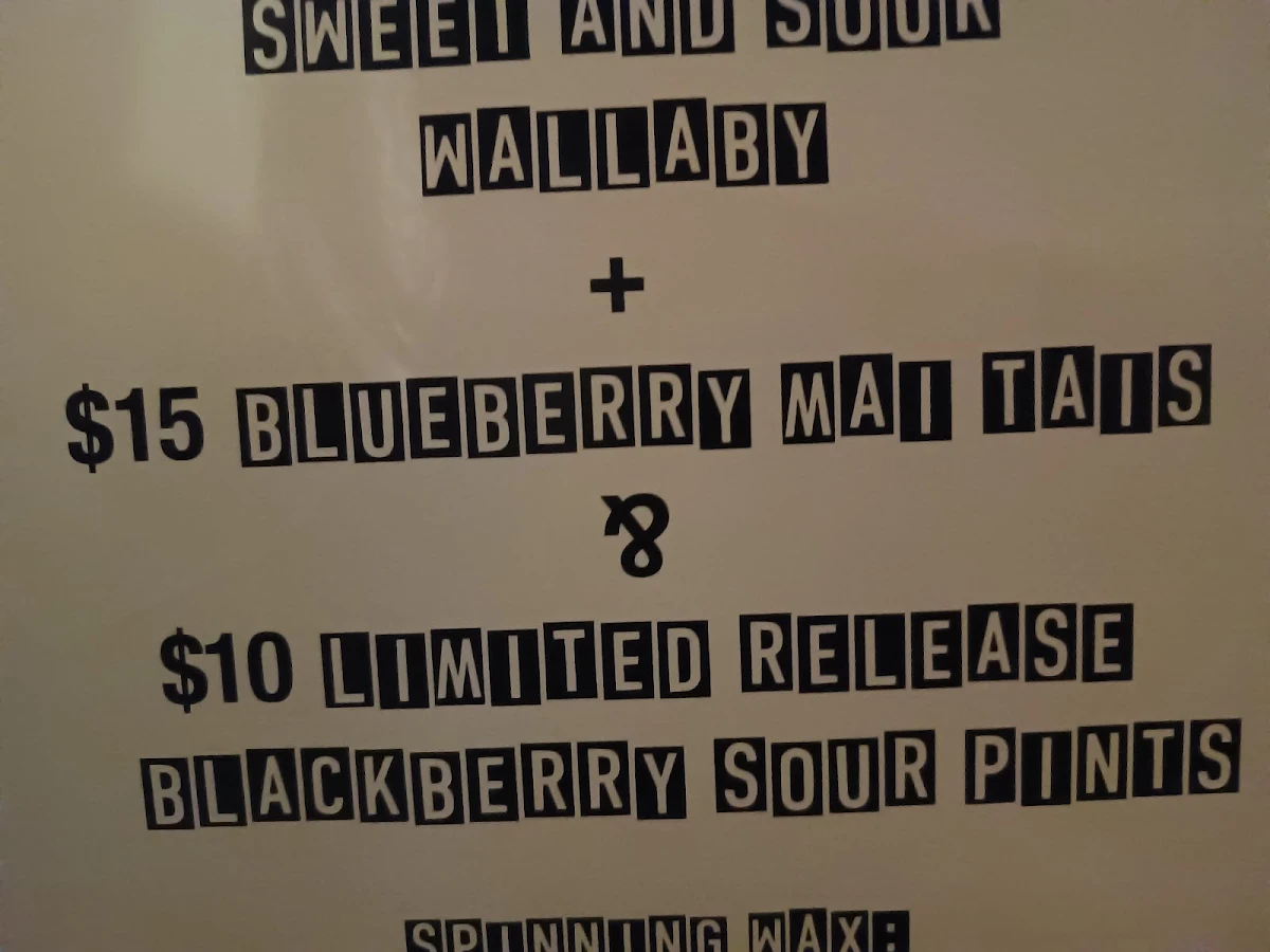 Menu, Manky Sally's