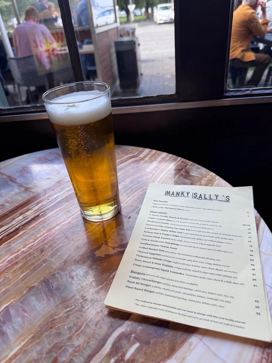 Menu, Manky Sally's