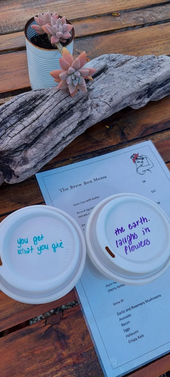 Menu, The Brew Box