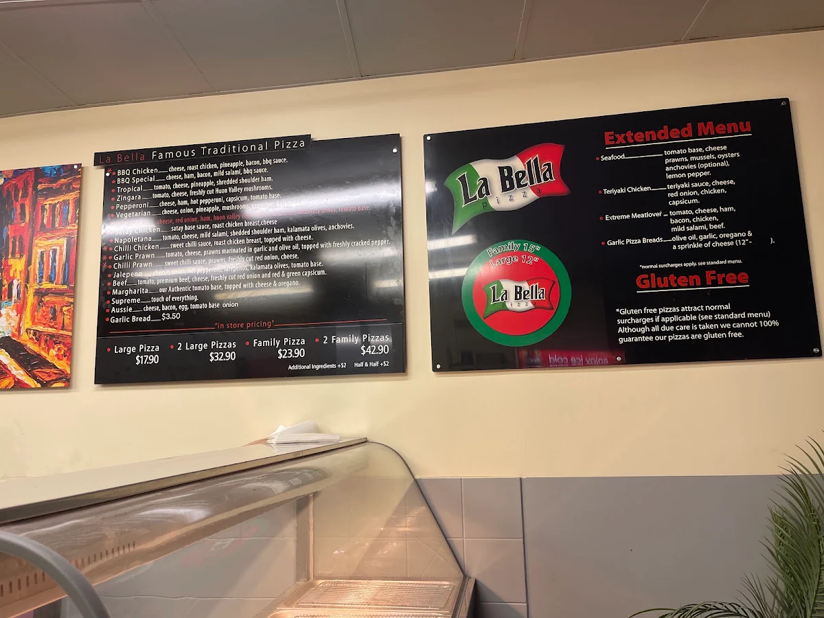 Menu, Medici Pizza Derwent Park