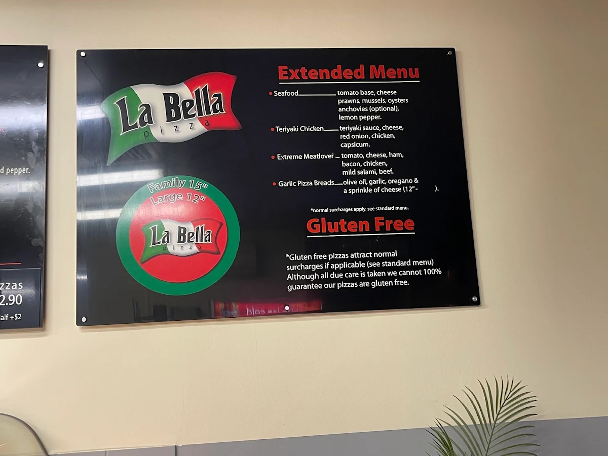 Menu, Medici Pizza Derwent Park