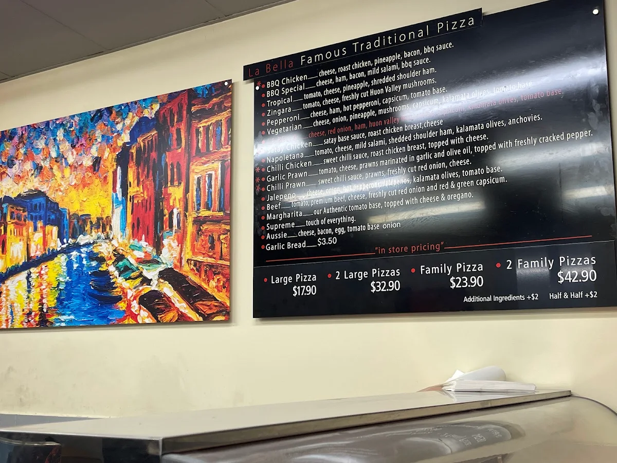 Menu, Medici Pizza Derwent Park