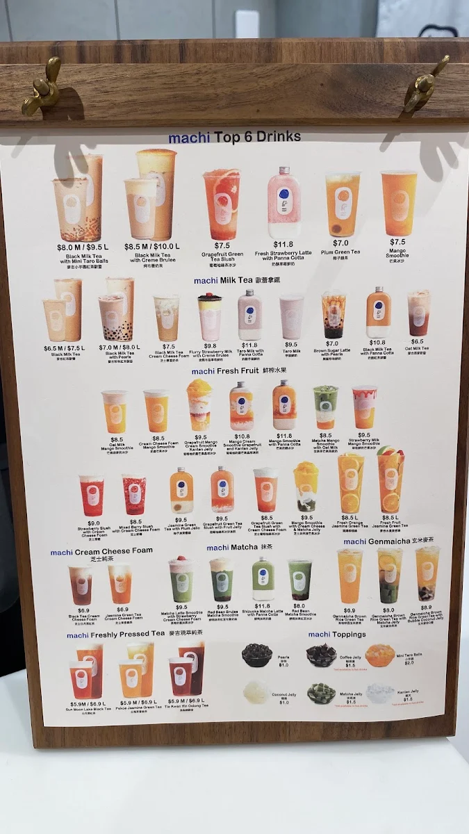 Menu, machi machi
