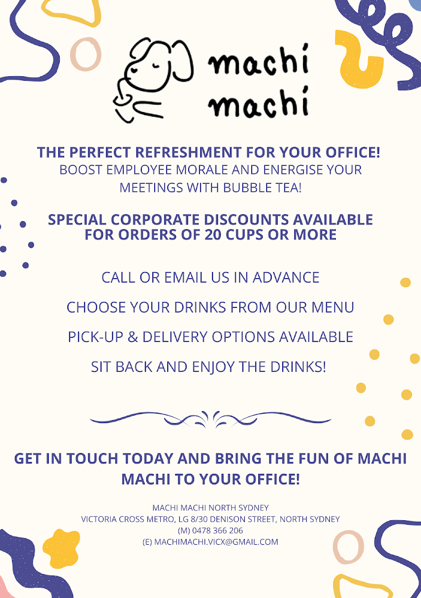 Menu, machi machi