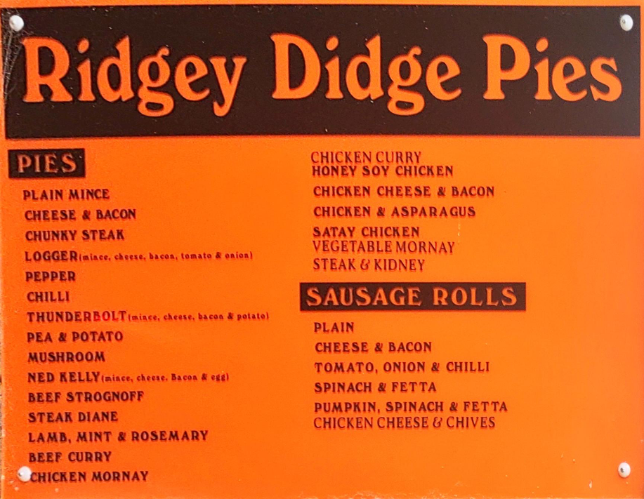 Menu, Easy As Drive thru coffee